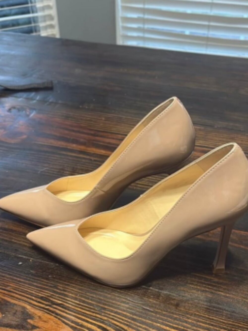 Jessica Simpson Nude Patent Pointed Toe Pumps – Worn Once – Size 9.5